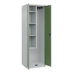CP Putzmittelschrank Classic Plus 080100-00 S10019 resedagrün, lichtgrau 4 Fachböden 60,0 x 50,0 x 185,0 cm, aufgebaut, 1 St.