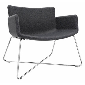 fm Sessel LODUS anthrazit chrom Stoff 86,0 x 72,0 x 80,0 cm, 1 St.