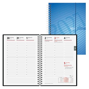 rido idé Buchkalender mit Spirale 2027 blau, 1 St.