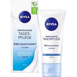 NIVEA 24h FEUCHTIGKEIT LFS 15 ERFRISCHENDE Gesichtscreme 50,0 ml
