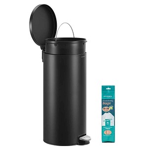 SONGMICS Mülleimer 30,0 l tintenschwarz, 1 St.
