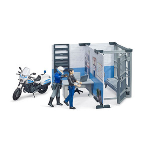 bruder bworld 62732 Polizeistation Spielfiguren-Set