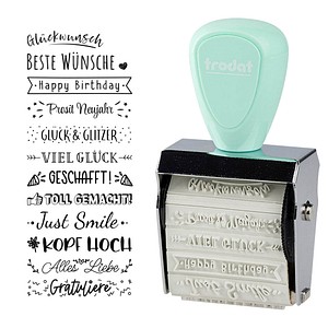 trodat Creative Mini Motivstempel Beste Wünsche 30 x 5 mm, 1 St.