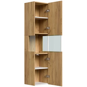POSSEIK Bad-Hängeschrank LIMES 150 eiche gold 35,0 x 30,0 x 150,0 cm