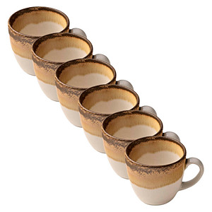 HEART & SOUL Espressotassen Perfect Match Cumin hellbraun 0,08 l, 6 St.