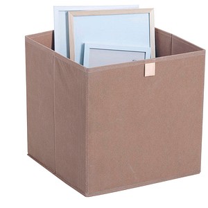Zeller Aufbewahrungsbox mocca 32,0 x 32,0 x 32,0 cm, 1 St.