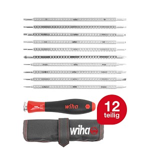 Wiha Drehmoment-Schraubendreher TorqueVario®-S 27820 12-tlg.