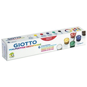 GIOTTO Schulmalfarben farbsortiert 6x 18,0 ml