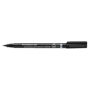 STAEDTLER CD/DVD pen CD-Marker schwarz 0,4 mm, 10 St.