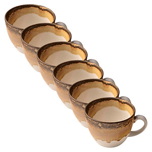 HEART & SOUL Kaffeetassen Perfect Match Cumin hellbraun 0,21 l, 6 St.