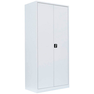 LÜLLMANN Stahlschrank 530347 signalweiß 4 Fachböden 92,5 x 42,2 x 195,0 cm, aufgebaut, 1 St.