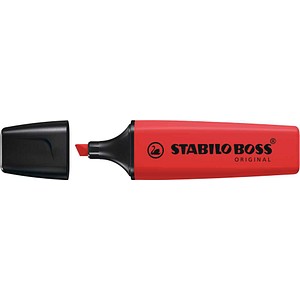 STABILO BOSS  ORIGINAL Textmarker rot, 1 St.