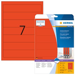 HERMA Ordneretiketten 5092 rot, 20 Blatt