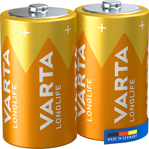 2 VARTA Batterien LONGLIFE Mono D 1,5 V