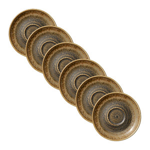 HEART & SOUL Untertassen Perfect Match Cumin hellbraun Ø 14,0 cm, 6 St.
