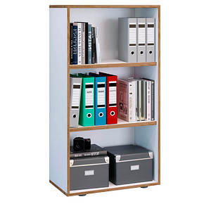 VCM my office Aktenregal Salia weiß, honig-eiche 60,0 x 32,0 x 109,7 cm, 1 St.