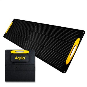 Aqiila® Sunbird P100 Lade-Solarpanel schwarz, Kabellänge: 3,0 m, 100 W