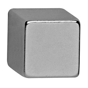 MAUL Magnete silber, Metall 1,0 x 1,0 x 1,0 cm, 4 St.