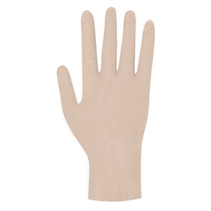 Meditrade® unisex Einmalhandschuhe Copolymed® beige Größe L, 50 Paar