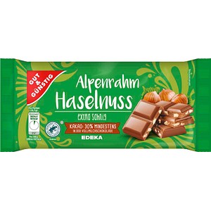 GUT&GÜNSTIG Alpenrahm Haselnuss Schokolade 100,0 g, 1 St.
