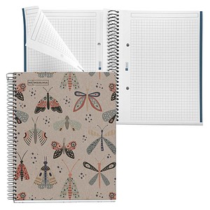 MIQUELRIUS Collegeblock Eco Design 1 kariert DIN A5 Innenrand, 1 St.