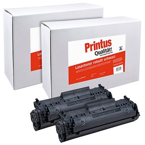 2 Printus schwarz Toner ersetzen HP 12A; Canon 703(Q2612A; 7616A005) 2 Printus schwarz Toner ersetzen HP 12A; Canon 703(Q2612A; 7616A005)