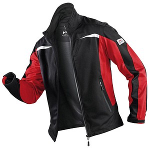 KÜBLER® unisex Arbeitsjacke 1141 schwarz, rot Größe 2XL