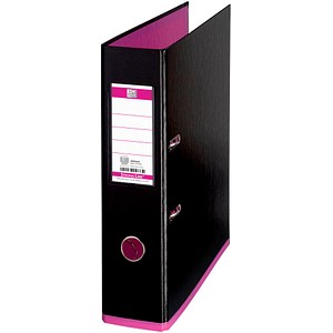 OXFORD myColour Strong-Line Ordner schwarz Kunststoff 8,0 cm DIN A4, 1 St.