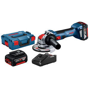 BOSCH Professional GWX 18V-7 Akku-Winkelschleifer-Set 18,0 V, mit 2 Akkus
