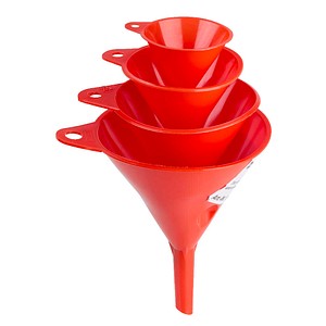 hünersdorff Trichter HD-PE Set 4-teilig rot