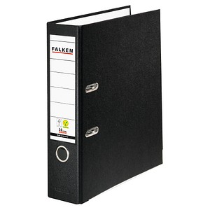 FALKEN Color Ordner schwarz Kunststoff 8,0 cm DIN A4, 1 St.