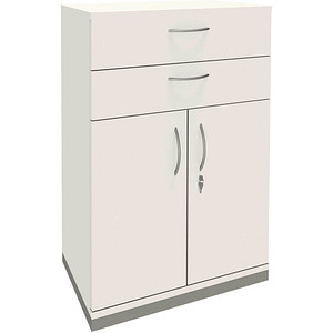 fm Aktenschrank Sidney, 4260672330904 weiß 1 Fachboden 80,0 x 44,2 x 113,3 cm