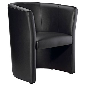 Nowy Styl Besuchersessel schwarz Kunstleder 70,0 x 63,0 x 77,0 cm, 1 St.