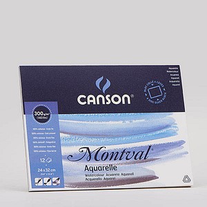 canson Aquarellblock Montval 24,0 x 32,0 cm