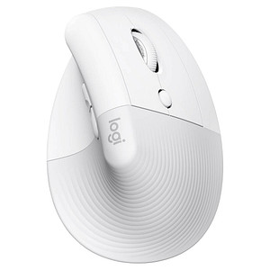 Logitech Lift Maus ergonomisch kabellos weiß