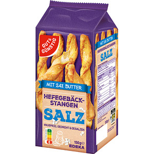 GUT&GÜNSTIG Gebäckstangen gesalzen Gebäck 150,0 g, 1 St.