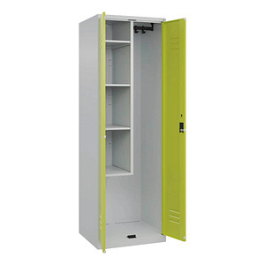 CP Putzmittelschrank Classic Plus 080100-00 S10022 lichtgrau, clowngrün 4 Fachböden 60,0 x 50,0 x 185,0 cm, aufgebaut, 1 St.