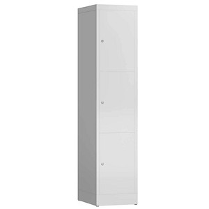 ClassiX Schließfachschrank lichtgrau X-523310, 3 Schließfächer 41,5 x 50,0 x 180,0 cm