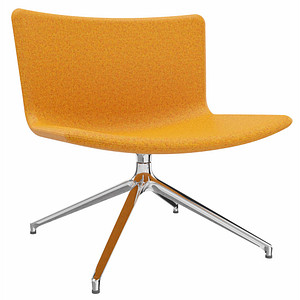 fm Sessel LODUS orange chrom Stoff 86,0 x 86,0 x 80,0 cm, 1 St.