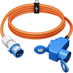 goobay Camping Adapterleitung orange