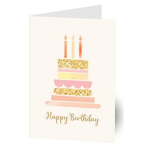 LUMA Geburtstagskarte Torte LU2787 DIN B6, 1 St.