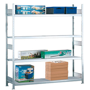 SCHULTE Schwerlast-Weitspannregal WS 2000 15594 silber 200,0 x 60,0 x 250,0 cm