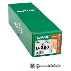 SPAX® Holzbauschrauben T40 Senkkopf WIROX 0191010802805 8 mm x 280 mm, 50 St.