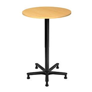 HAMMERBACHER VST08 Stehtisch höhenverstellbar rund Spanplatte buche 80,0 x 80,0 x 72,0 - 114,0 cm, 1 St.