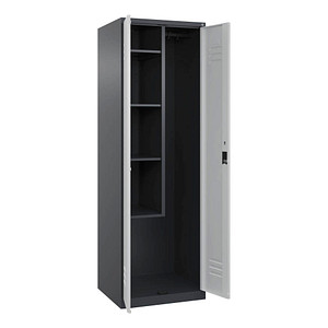 CP Putzmittelschrank Classic Plus 080100-00 S10024 lichtgrau, anthrazitgrau 4 Fachböden 60,0 x 50,0 x 185,0 cm, aufgebaut, 1 St.