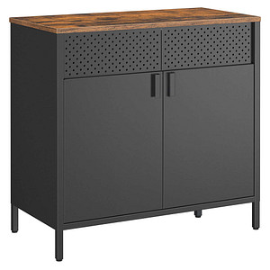 SONGMICS Aktenschrank, LSC102B01V1 schwarz 80,0 x 40,0 x 76,0 cm, 1 St.