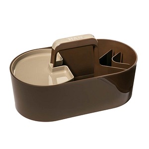 HAN Schreibtisch-Organizer Toolbox Loft braun Kunststoff 4 Fächer 34,0 x 18,7 x 18,8 cm