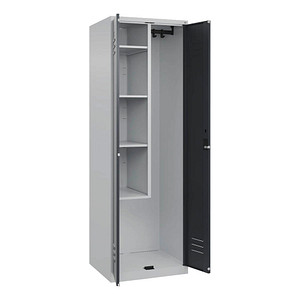 CP Putzmittelschrank Classic Plus 080100-00 S10020 lichtgrau, anthrazitgrau 4 Fachböden 60,0 x 50,0 x 185,0 cm, aufgebaut, 1 St.