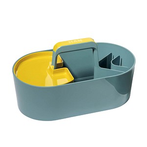 HAN Schreibtisch-Organizer Toolbox Loft blau Kunststoff 4 Fächer 34,0 x 18,7 x 18,8 cm