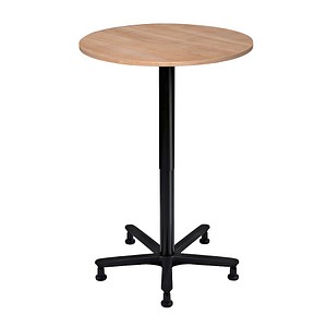 HAMMERBACHER VST08 Stehtisch höhenverstellbar nussbaum 80,0 x 80,0 x 72,0 - 114,0 cm